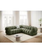 Modulares Ecksofa Maurice grün - 245x245x70 cm