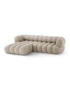Maurice modulares linkes Ecksofa dunkelbeige - 270x165x70 cm