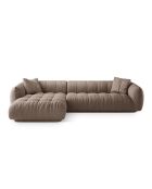 Julia Cappuccino modulares Ecksofa links - 295x170x68 cm