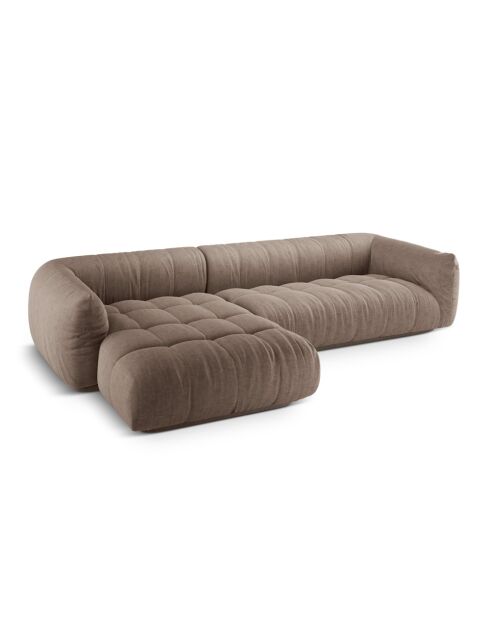 Julia Cappuccino modulares Ecksofa links - 295x170x68 cm