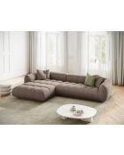 Julia Cappuccino modulares Ecksofa links - 295x170x68 cm
