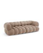 Modulares Sofa Maurice aus Samt dunkelbeige - 240x95x70 cm