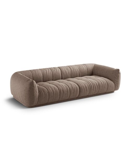 Julia modulares Cappuccino-Sofa - 250x100x68 cm