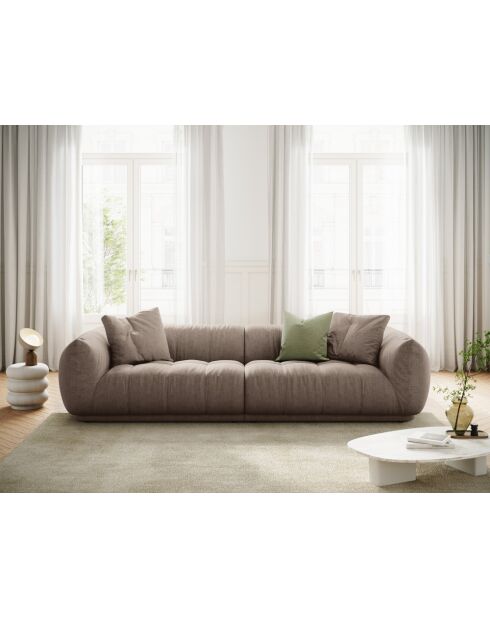 Julia modulares Cappuccino-Sofa - 250x100x68 cm