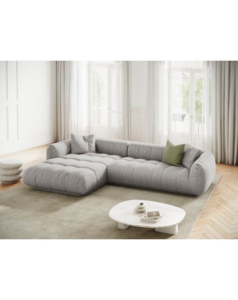 Julia modulares linkes Ecksofa hellgrau - 295x170x68 cm