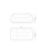 Beiges Sofa Julia - 200x100x68 cm