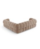 Modulaire hoekbank Maurice velvet donkerbeige - 245x245x70 cm