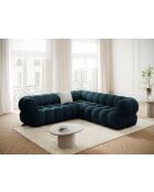 Modulaire hoekbank Maurice velvet deep petrol - 245x245x70 cm