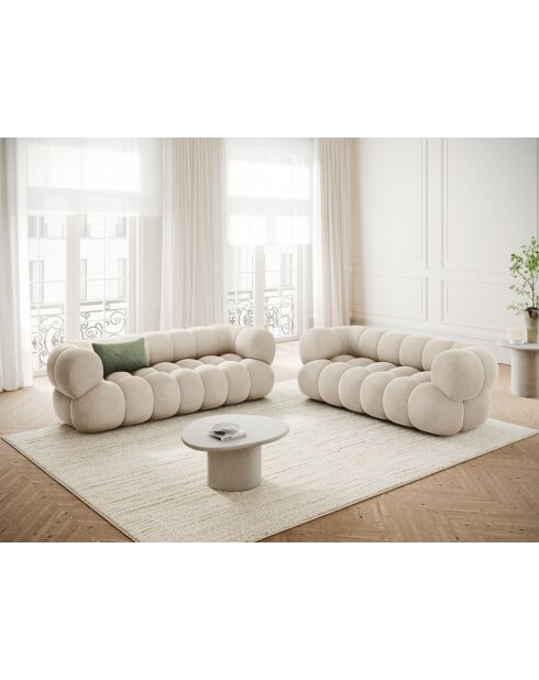 Hellbeiges Sofa Maurice - 180x95x70 cm