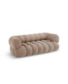 Samtsofa Maurice dunkelbeige - 210x95x70 cm