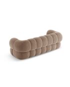 Samtsofa Maurice dunkelbeige - 210x95x70 cm