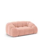 Sofa Lyna aus rosafarbenem Samt - 180x114x72 cm