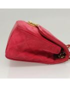 Bolso con solapa de coral rosa Pagoda - 20x12x7 cm - Buen estado