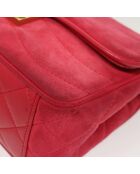 Bolso con solapa de coral rosa Pagoda - 20x12x7 cm - Buen estado