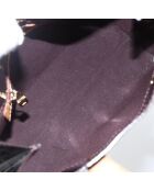 Bolsa de lectura negra patentada/marrón claro - 23x18x9,5 cm - Buen estado