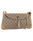 Beige schoudertas met tijgerbedeltje - 32x15x32 cm - Goede conditie