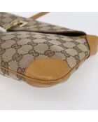 Beige schoudertas met tijgerbedeltje - 32x15x32 cm - Goede conditie