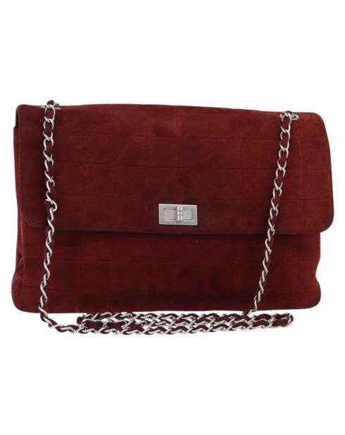 Bolsa con solapa para barras de chocolate rojo - 31x19x6 cm - Buen estado