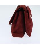 Bolsa con solapa para barras de chocolate rojo - 31x19x6 cm - Buen estado