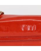 Oranje schoudertas met kettingklep - 27x12x3 cm - Goede conditie