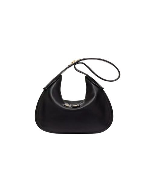 Borsa Hobo Black Ruffle - 30x20x4 cm - Nuova condizione