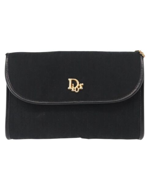 Schwarze Vintage-Schultertasche Trotter - 19x11x3 cm - Guter Zustand