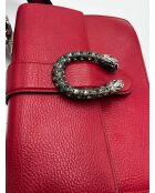 Bolsa de bambú Dionysus con asa superior roja - 27x14x18 cm - Buen estado