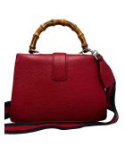 Bolsa de bambú Dionysus con asa superior roja - 27x14x18 cm - Buen estado