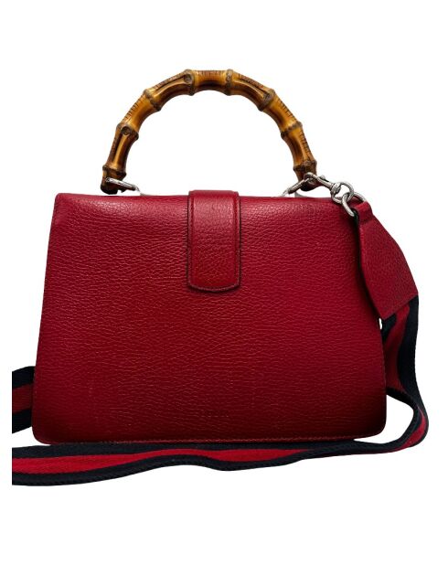 Bolsa de bambú Dionysus con asa superior roja - 27x14x18 cm - Buen estado