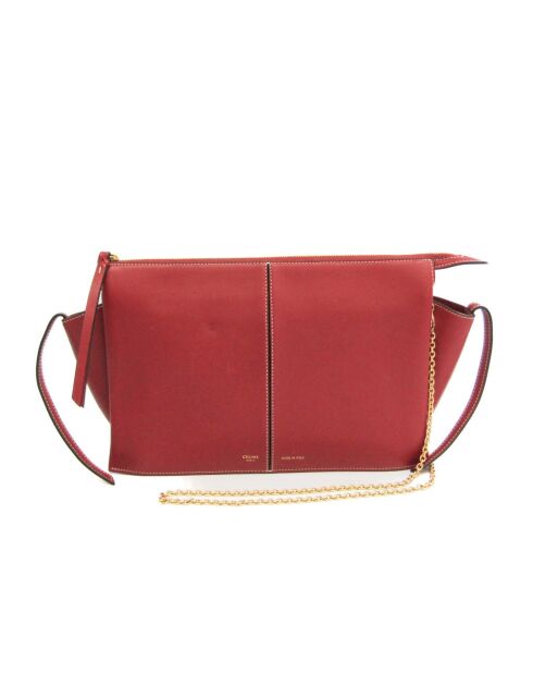 Bandolera triple Bordeaux - 28x18x8 cm - Muy buen estado