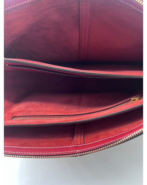 Bandolera triple Bordeaux - 28x18x8 cm - Muy buen estado