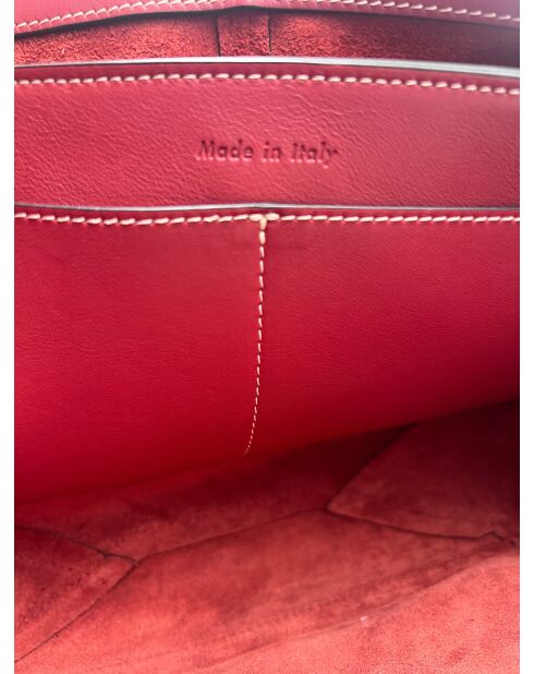 Bandolera triple Bordeaux - 28x18x8 cm - Muy buen estado