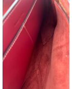 Bandolera triple Bordeaux - 28x18x8 cm - Muy buen estado