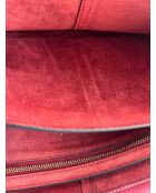 Bandolera triple Bordeaux - 28x18x8 cm - Muy buen estado