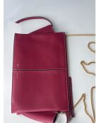 Bandolera triple Bordeaux - 28x18x8 cm - Muy buen estado