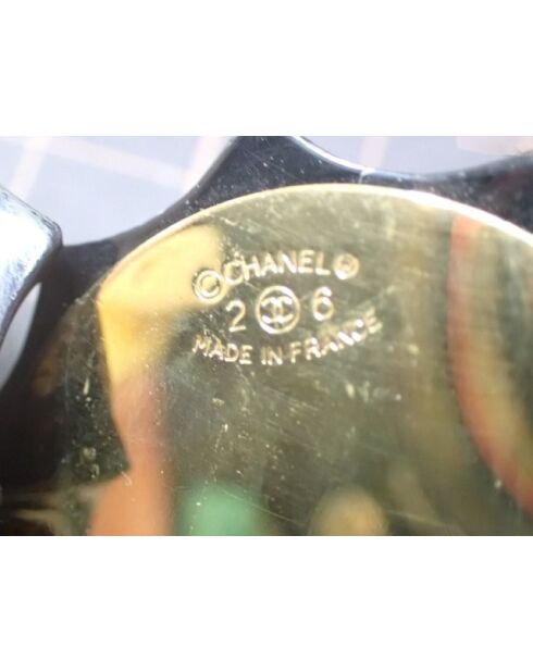 Boucles d'oreilles vintage Noires - Diamètre 3.5 cm - Très bon état