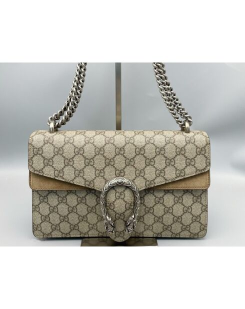 Dionysus-Tasche mit oberem Griff und Kette Beige - 5x17x26 cm - Guter Zustand