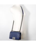 Borsa Chanel Blue Boy - 20x7x14 cm - Buone condizioni