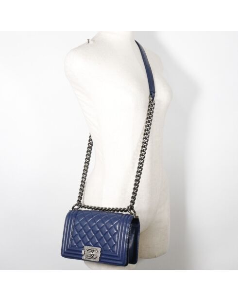 Chanel Blaue Jungentasche - 20x7x14 cm - Guter Zustand