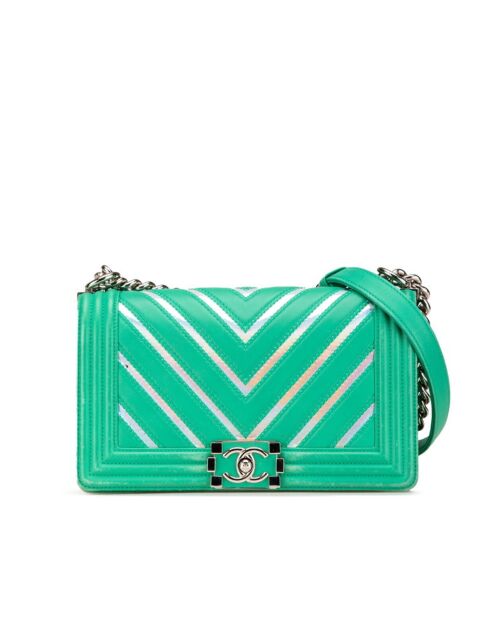 Bolso infantil verde con solapa - 25x15x7 cm - Muy buen estado