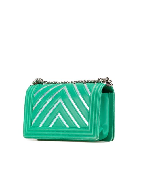 Bolso infantil verde con solapa - 25x15x7 cm - Muy buen estado