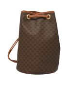 Vintage Macadam Bruine schoudertas - 18x26x15 cm - Goede conditie