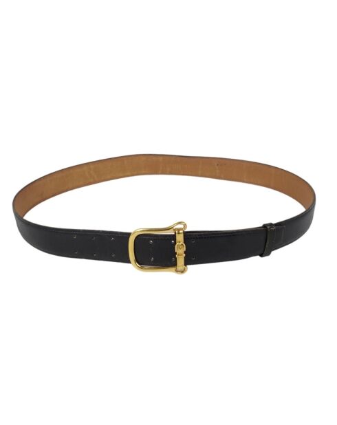Ceinture à boucle Noire - Etat Correct