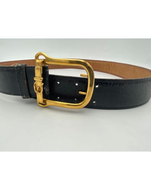 Ceinture à boucle Noire - Etat Correct