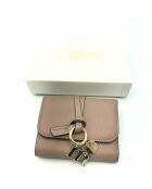 Beigefarbene Brieftasche mit dreifach gefaltetem Alphabet - 11x 9 - Sehr guter Zustand