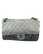 Sac Melrose à rabat dégradé Gris / Noir - 30x8x20 cm - Bon état