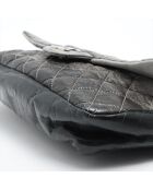 Sac Melrose à rabat dégradé Gris / Noir - 30x8x20 cm - Bon état