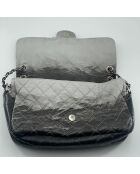 Sac Melrose à rabat dégradé Gris / Noir - 30x8x20 cm - Bon état