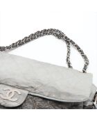 Sac Melrose à rabat dégradé Gris / Noir - 30x8x20 cm - Bon état