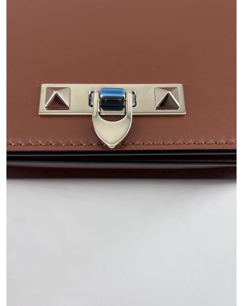 Rockstud Brown Klappentasche - 20x11x5 cm - Neuwertiger Zustand